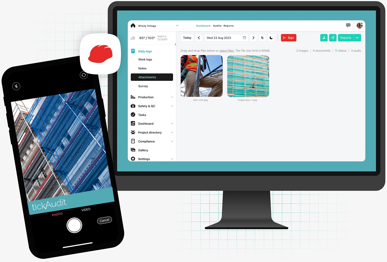 TickAudit Mockup